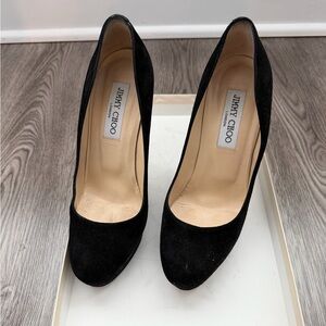 Jimmy Choo Black Suede Heels